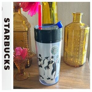 Starbucks Acrylic Travel Cold Cup Penguins 16 oz.